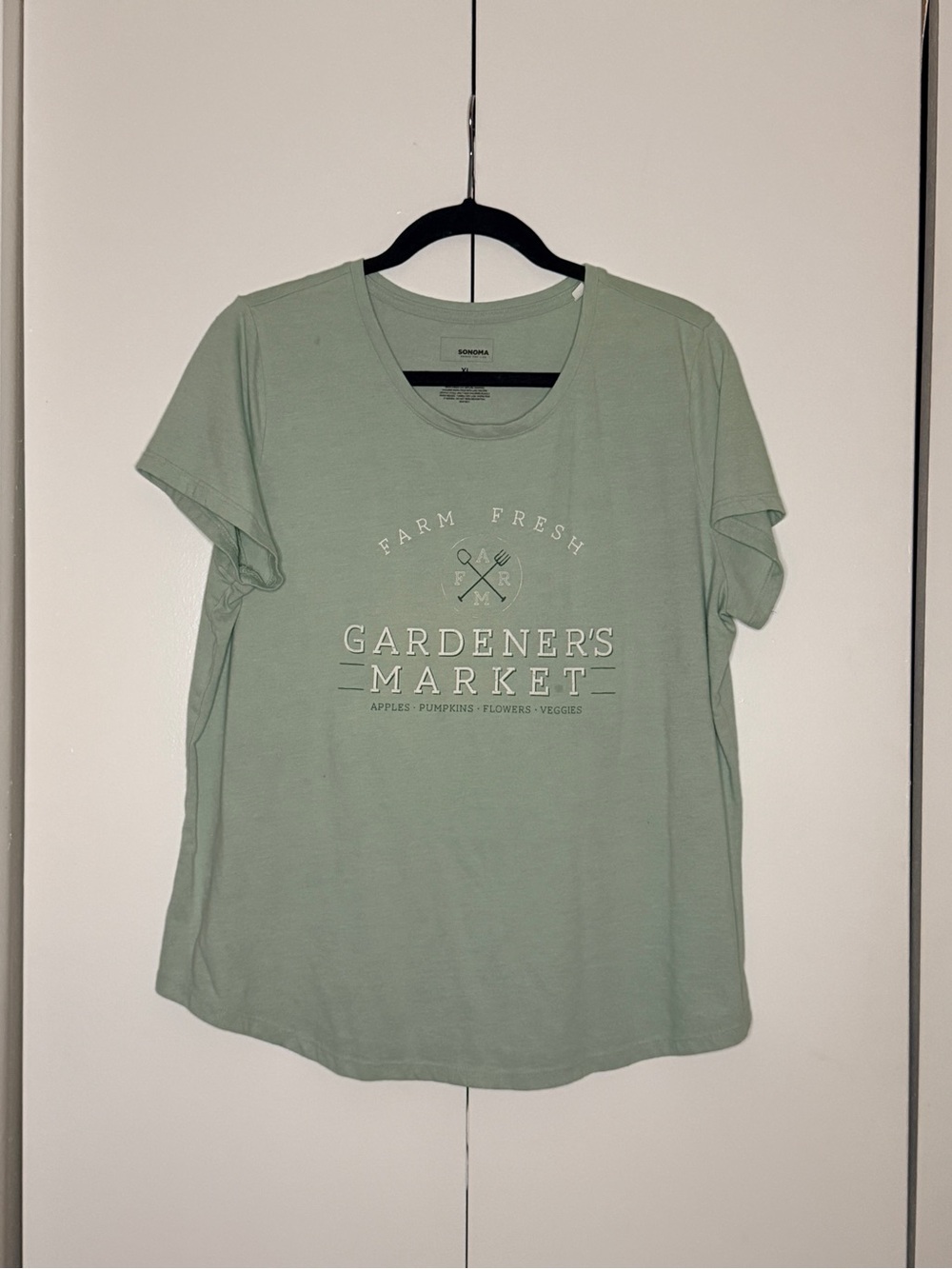 Sonoma Sage Green Gardener's Market Graphic Tee